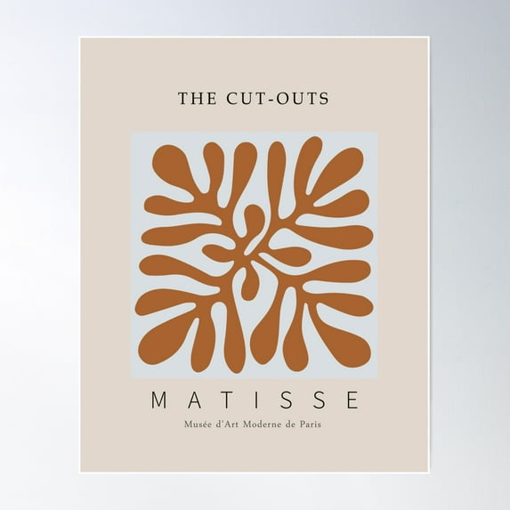 Henri Matisse Flower, Bedroom Wall Decor, The Cut-Outs Poster Wall Art, Modern Wall Decor For Living Room Bedroom, 24x36 UNFRAMED