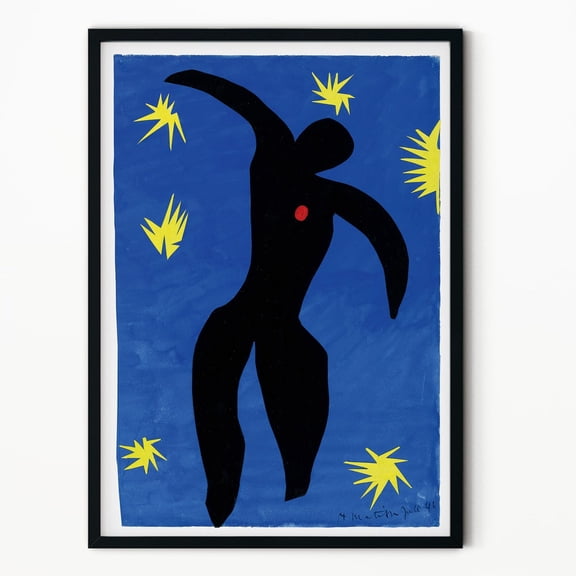Henri Matisse Icarus Art Print, Matisse Poster, Impressionism, Abstract Painting, Fauvism, Matisse Print, Home Decor, Wall Art UNFRAMED PAPER POSTER, Home Decor, Vintage Gift, Living Room Dercor