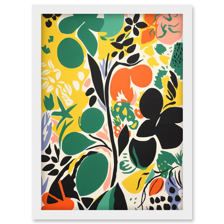 Henri Matisse Inspired Botanical Garden Acrylic Painting Abstract