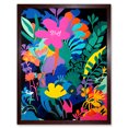 thumbnail image 1 of Henri Matisse Inspired Floral Landscape Acrylic Painting Vibrant Abstract Flowers Art Print Framed Poster Wall Decor 12x16 inch, 1 of 5