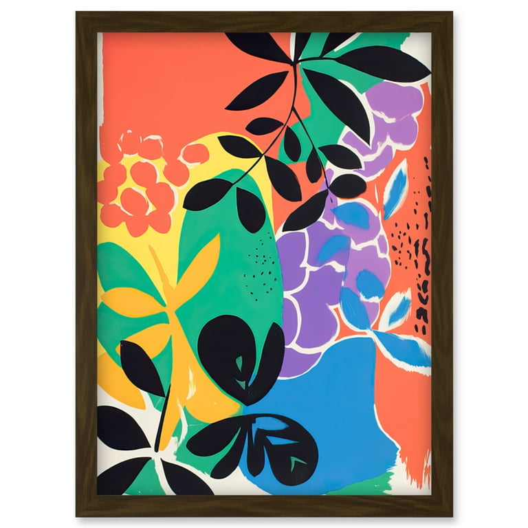 Henri Matisse Inspired Plant Shapes Acrylic Painting Abstract