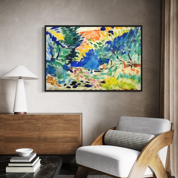 Henri Matisse Landscape At Collioure Canvas Wall Art | Poster Print | Modern Abstract Expressionism Art Reproduction, Unframed Canvas Size 8x12