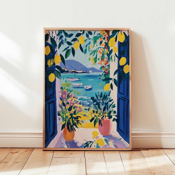 Henri Matisse Open Window Art Print Botanical Floral Seascape