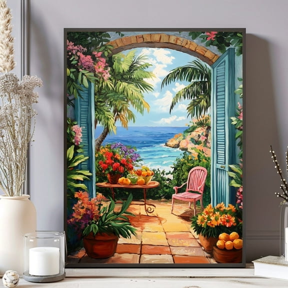 Henri Matisse Open Window Poster, Henri Matisse Print, Matisse Wall Art, Coastal View Colorful Mediterranean Wall Decor, Fauvism Painting UNFRAMED PAPER POSTER, Home Decor, Living Room Dercor