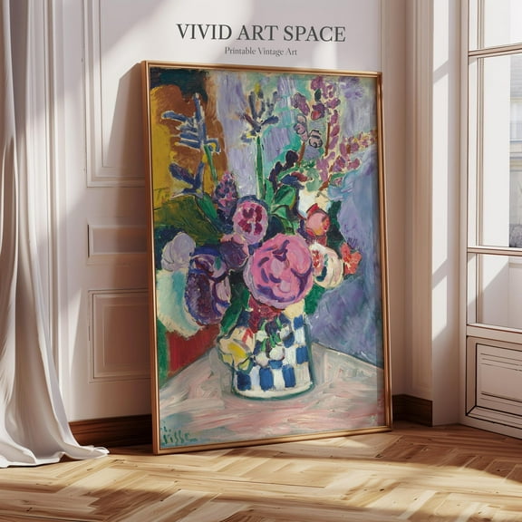 Henri Matisse Painting Print - Les Pivoines | Canvas Print | Giclée Print | Fine Art Print | Large Wall Art Print | Colorful Wall Art Poster, 16x24 UNFRAMED