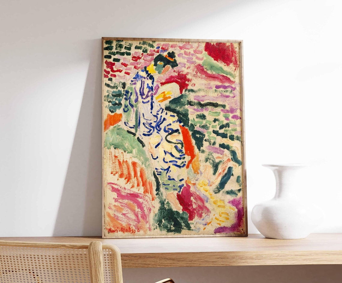 Affiche D'Art La Japonaise Par Henri Matisse (1905) - Poster Premium Pret-à-Encadrer