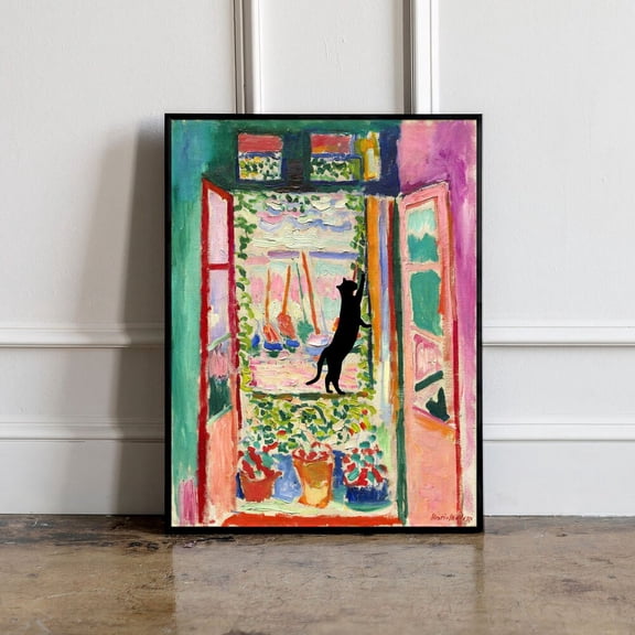 Henri Matisse Poster, Open Window Poster, Matisse Wall Art, Henri Matisse Print, Matisse Open Window Print UNFRAMED PAPER POSTER, Home Decor, Vintage Gift, Living Room Dercor