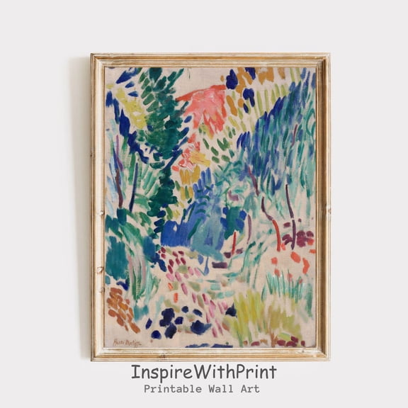 Henri Matisse Print, Henri Matisse Landscape At Collioure Painting, Colorful Pastel Wall Art Print Eclectic Print, Abstract Art Print UNFRAMED PAPER POSTER, Home Decor, Living Room Dercor