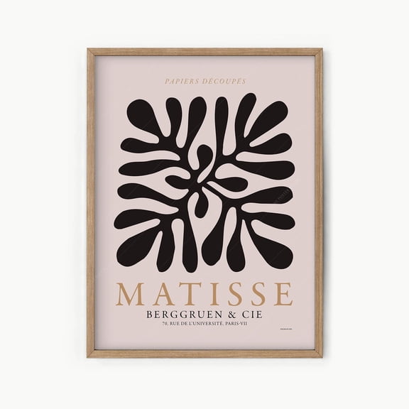 Henri Matisse Print Poster Boho Decor Abstract Art Matisse Remake Leaf Print Minimalist Poster Modern Gift Beach Decor