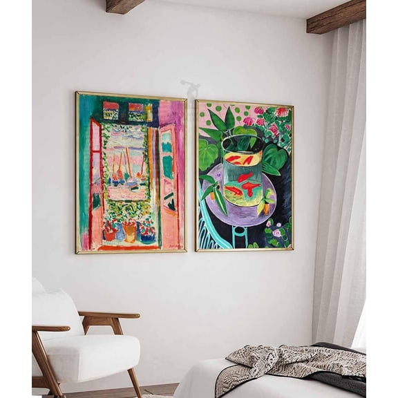 Henri Matisse Prints Set The Open Window Vintage Botanical Art Set 2