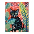 thumbnail image 1 of Henri Matisse Style Black Cat In The Jungle Acrylic Painting Unframed Wall Art Print Poster Home Decor Premium, 1 of 5