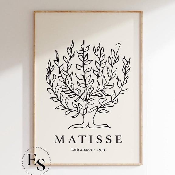 Henri Matisse Tree Print, Matisse Print, Gallery Poster, Matisse Poster, Matisse Art Prints, Mid-Century Decor, Le Buisson Tree UNFRAMED PAPER POSTER, Home Decor, Vintage Gift, Living Room Dercor