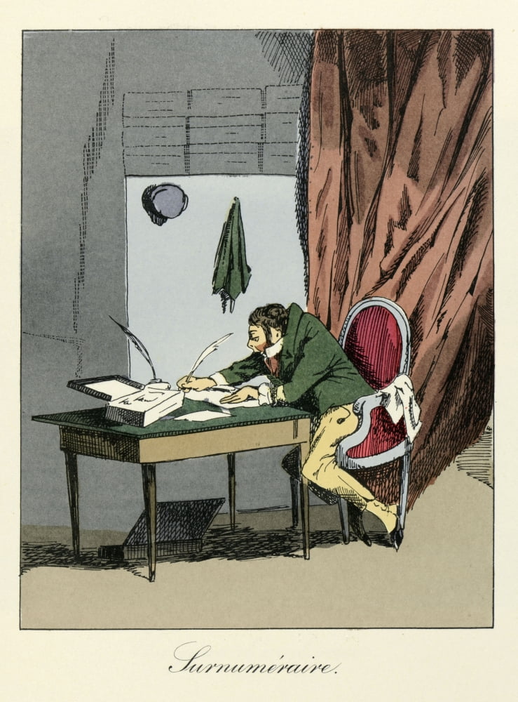 Henri Monnier (1799-1877) Canvas Art - (24 x 36)
