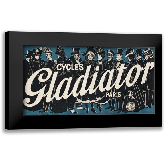 Henri, Paolo 18x11 Black Modern Framed Museum Art Print Titled - Cycles Gladiator