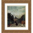 thumbnail image 1 of Henri Rousseau 2x Matted 20x24 Gold Ornate Framed Art Print 'View of the Palais du Metropolitan', 1 of 2