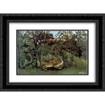 thumbnail image 1 of Henri Rousseau 2x Matted 24x20 Black Ornate Framed Art Print 'The Hungry Lion Throws Itself on the Antelope', 1 of 2