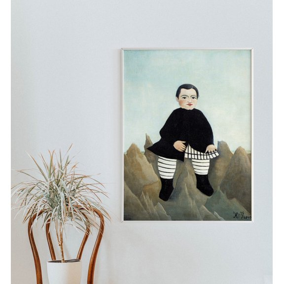 Henri Rousseau Boy on Rocks Classic Art