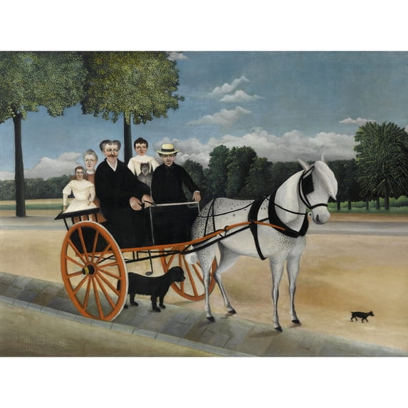 Henri Rousseau Dit Le Douanier La Carriole Du Pere Junier Extra Large Art Print Wall Mural Poster Premium XL