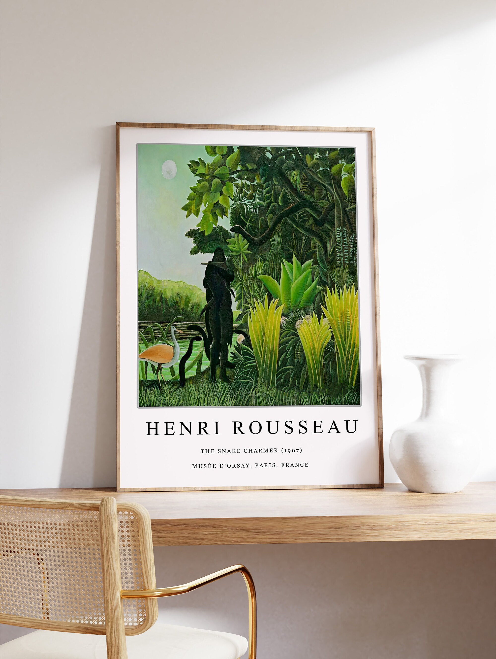 Henri Rousseau Poster, The Snake Charmer, Henri Rousseau Exhibition ...