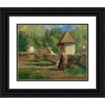 thumbnail image 1 of Henri Stanislas Rouart 24x20 Black Ornate Framed Double Matted Museum Art Print Titled: In Gedres (Basses Pyrenees) (circa 1878), 1 of 5