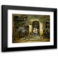 thumbnail image 1 of Henri Voordecker 14x12 Black Modern Framed Museum Art Print Titled - The Home of a Hunter (1826), 1 of 5