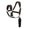 thumbnail image 1 of Henri de Rivel Ergonomic Comfort Halter and Lead Rope Set-Brown-Pony, 1 of 5