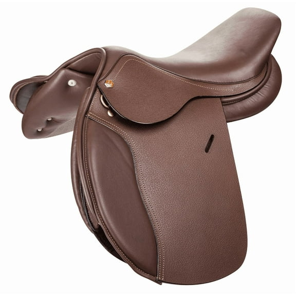 Henri de Rivel Novice Club Close Contact Saddle- Australian Nut- Wide 16