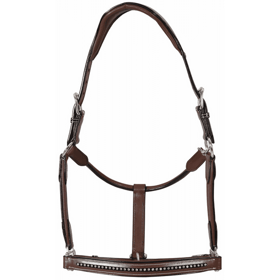 Henri de Rivel Padded Crystal Halter - Australian Nut - Pony
