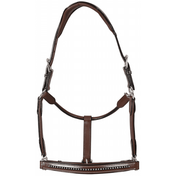 Henri de Rivel Padded Crystal Halter - Australian Nut - Pony
