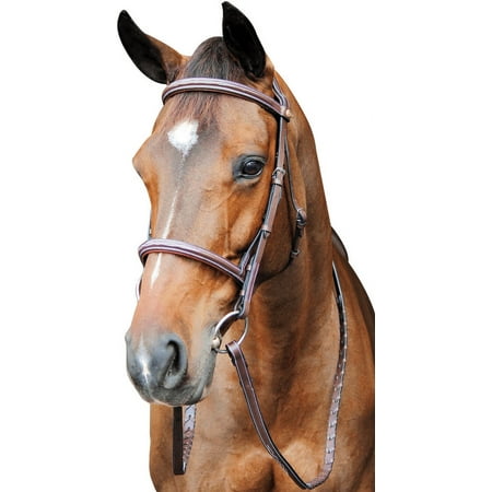 Henri de Rivel Pro Fancy Raised Comfort Crown Padded Bridle With Fancy Raised Reins