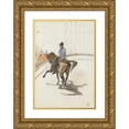 thumbnail image 1 of Henri de Toulouse-Lautrec 11x14 Gold Ornate Wood Frame and Double Matted Museum Art Print Titled - At the Circus; the Spanish Walk (At the Circus; Spanish Step) (1899), 1 of 4