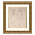 thumbnail image 1 of Henri de Toulouse-Lautrec 20x23 Gold Ornate Framed and Double Matted Museum Art Print Titled - Yvette Guilbert: in Menilmontant, De Bruant (1898), 1 of 4
