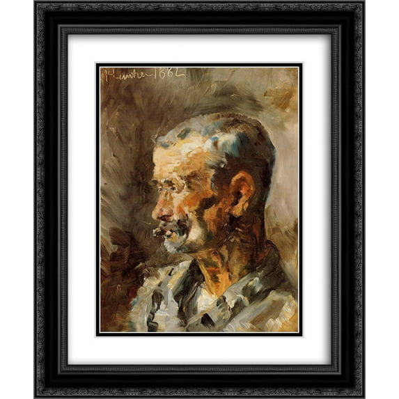Henri de Toulouse Lautrec 2x Matted 20x24 Black Ornate Framed Art Print 'A Worker at Celeyran'