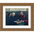 thumbnail image 1 of Henri de Toulouse Lautrec 2x Matted 24x20 Gold Ornate Framed Art Print 'An Examination at the Faculty of Medicine, Paris', 1 of 2