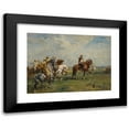thumbnail image 1 of Henri Émilien Rousseau 14x11 Black Modern Framed Museum Art Print Titled - Arab Riders (1919), 1 of 5