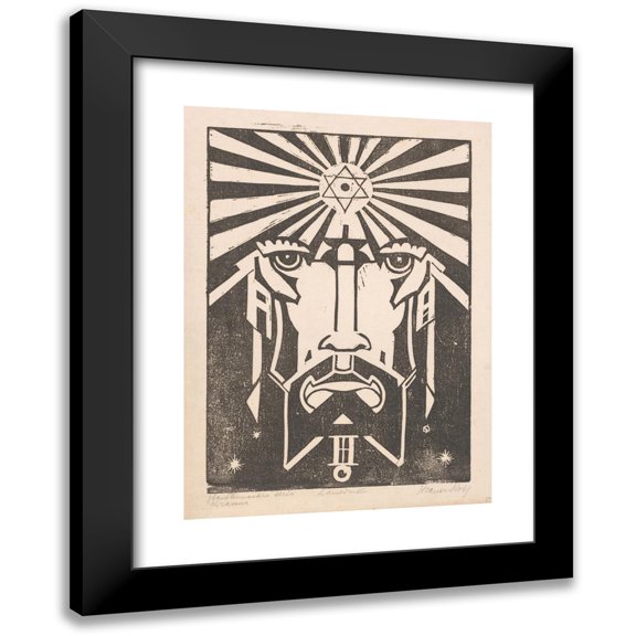 Henri van der Stok 11x14 Black Modern Framed Museum Art Print Titled - Uranus (1880 - 1932)
