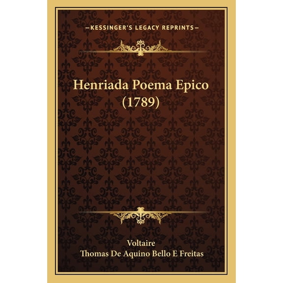 Henriada Poema Epico (1789) (Paperback)