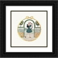 thumbnail image 1 of Henriëtte Willebeek le Mair 12x12 Black Ornate Wood Framed Double Matted Museum Art Print Titled: Little Songs of Long Ago - More Old Nursery Rhymes Pl 1 (1912), 1 of 5