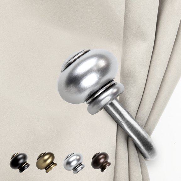 Henrietta Curtain Rod Holdback - Satin Nickel,(5788-035)