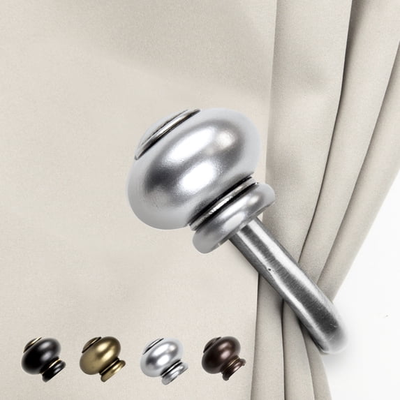 Henrietta Curtain Rod Holdback - Satin Nickel,(5788-035)