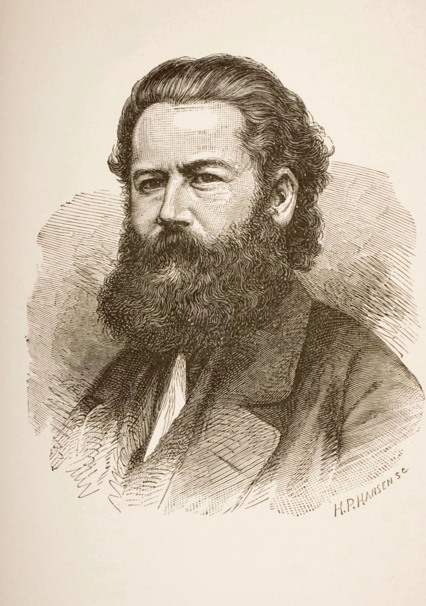 Henrik Ibsen 1828 1906 Norwegian Playwright From A Portrait Dated About 1858 From Henrik Ibsens Prose Dramas Published By Walter Scott London 1890 Canvas Art - Ken Welsh Design Pics (12 x 17)