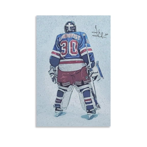 Henrik Lundqvist Canvas Poster Canvas Wall Art Prints Poster Gifts Photo Picture Painting Posters Room Decor Home Decorative 12x18inch(30x45cm)