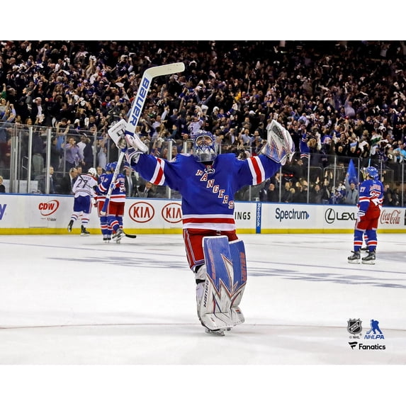 Henrik Lundqvist New York Rangers Unsigned Celebration Photograph