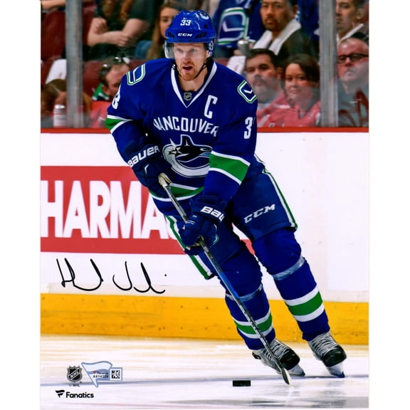 Henrik Sedin Vancouver Canucks Autographed 8" x 10" Blue Jersey Skating Photograph - Fanatics Authentic Certified