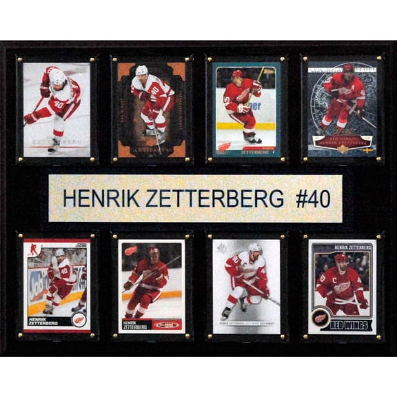 Henrik Zetterberg Detroit Red Wings 12'' x 15'' Plaque
