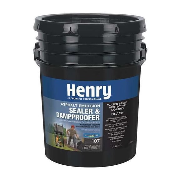 Henry Sealer & Dampproofer, 4.75 gal, Black HE107571