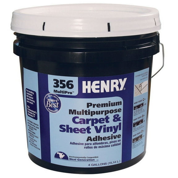 Henry 356 Felt Backed Sheet Flooring And Carpet Adhesive, 4 Gal. 12075