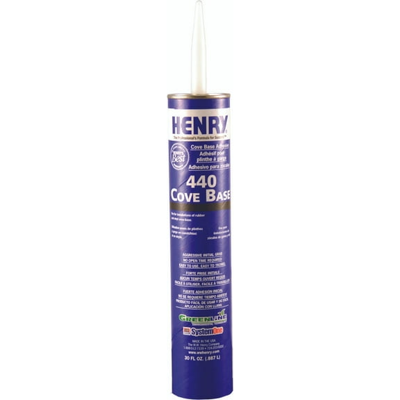 Henry 12107 30 oz Tube Of #440 Cove Base Adhesive - Quantity of 12