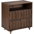 thumbnail image 1 of Henry 30" Solid Wood Detailed Door Accent Cabinet in Walnut, 1 of 14