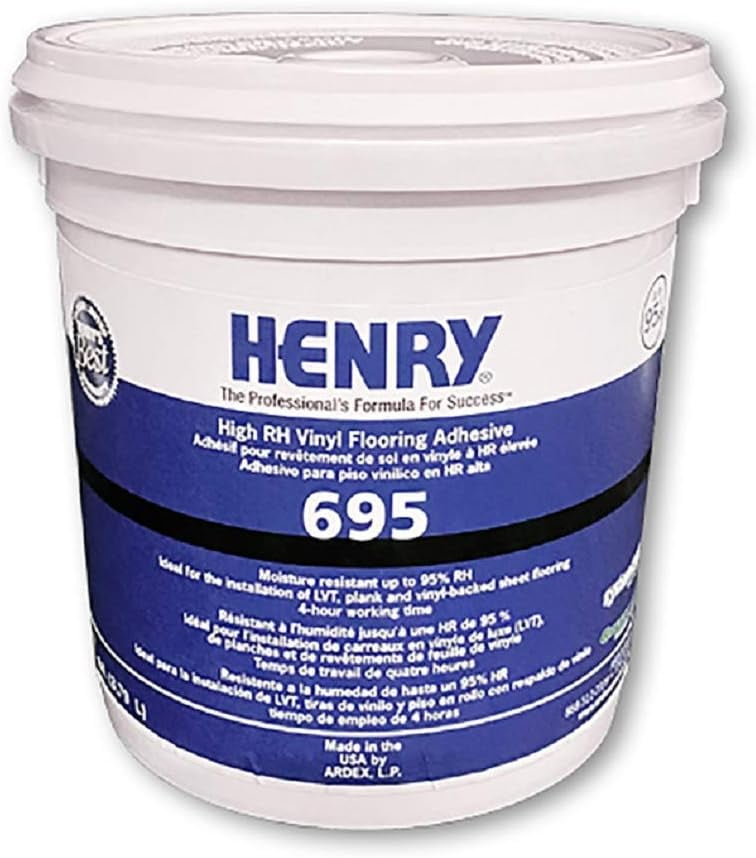 Henry 32079 695 Vinyl Flooring Adhesive, Off-White, 1 Gallon
